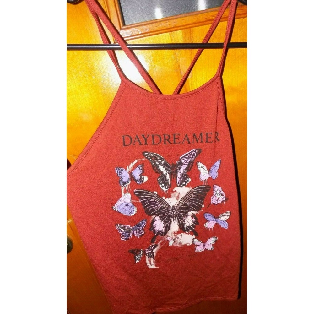 New juniors No Boundaries "Daydreamer" size small butterfly tank top